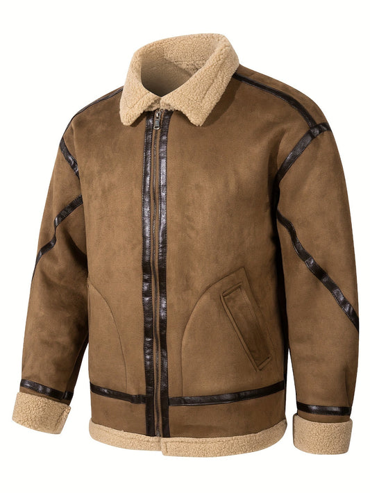 Plüschgefütterte Jacke für Männer