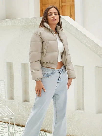 Kurze Puffjacke für Frauen